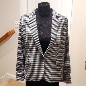 Maison d' Amelie Checkered Jacket Vintage Sz XL